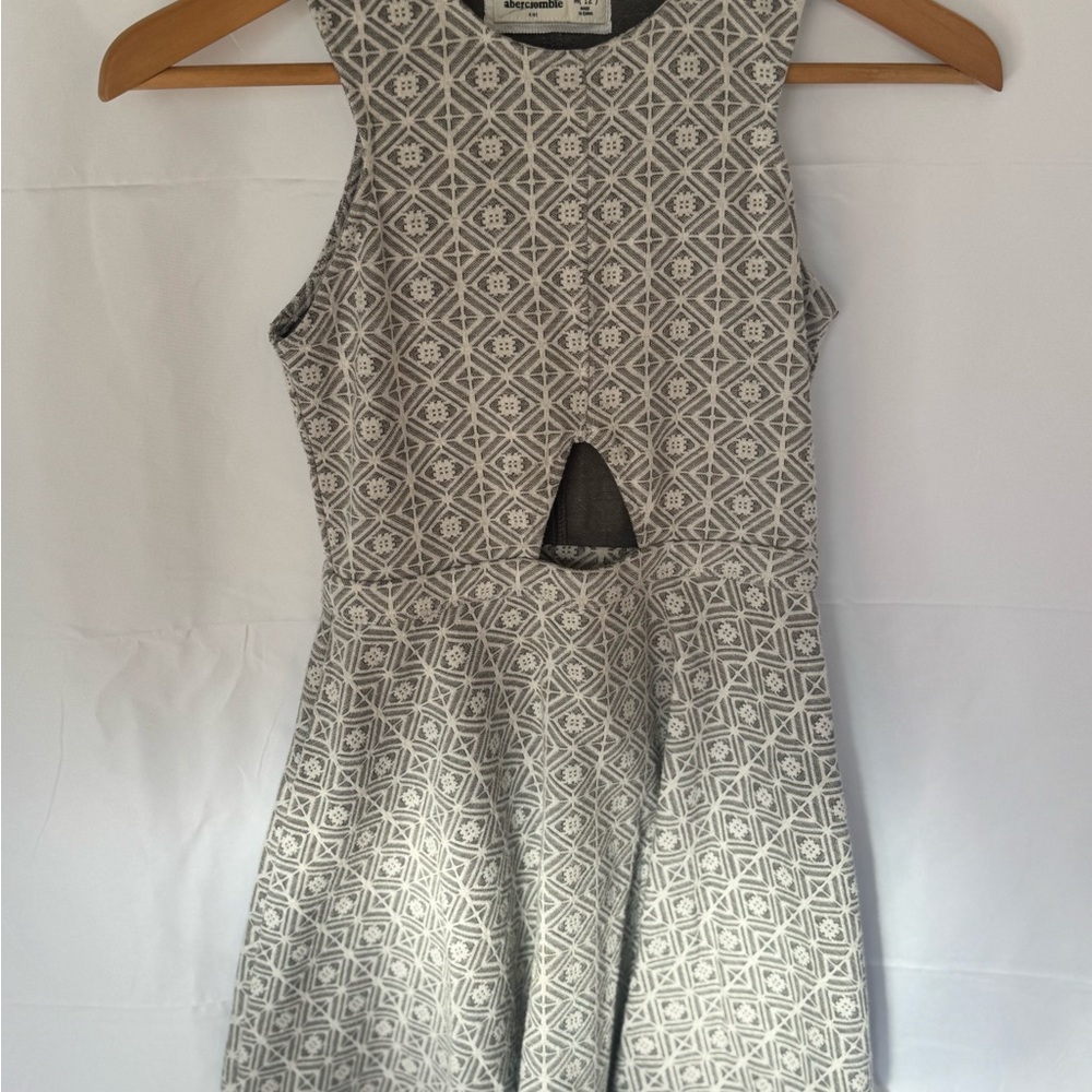 Abercrombie & Fitch Gray Geometric Mini Dress size 12